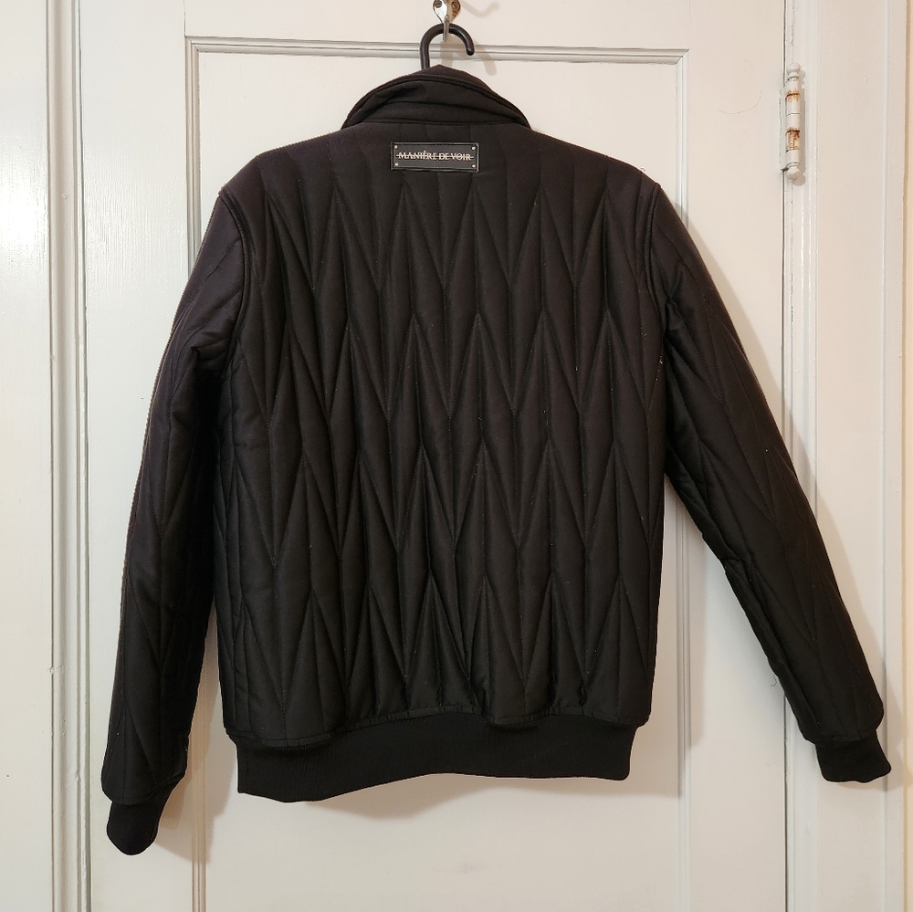 Maniere De Voir Black Bomber Jacket - Picture 7 of 8